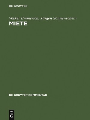 cover image of Miete